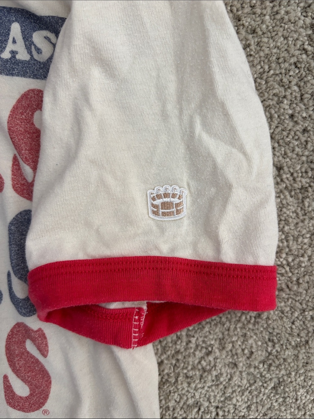 University of Kansas Jayhawks White & Red Short Sleeve Tee - Picture 3 of 4